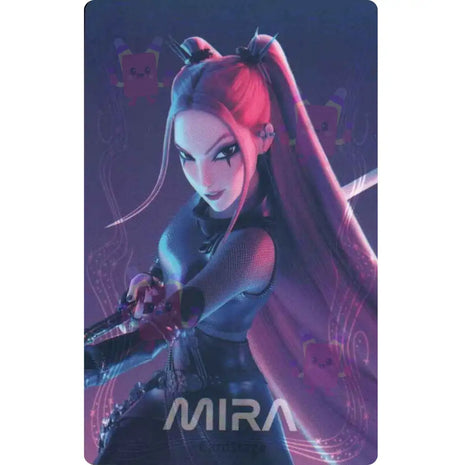 KPop Demon Hunters - Mira Official HUNTRIX Light Stick MD Hologram Photocard