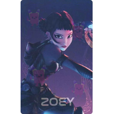 KPop Demon Hunters - Zoey Official HUNTRIX Light Stick MD Hologram Photocard