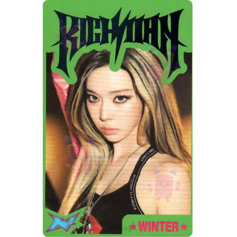 aespa - Winter Trading Card B2 Ver. Rich Man Limited MD Photocard